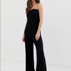 ASOS Black Strapless Jumpsuit